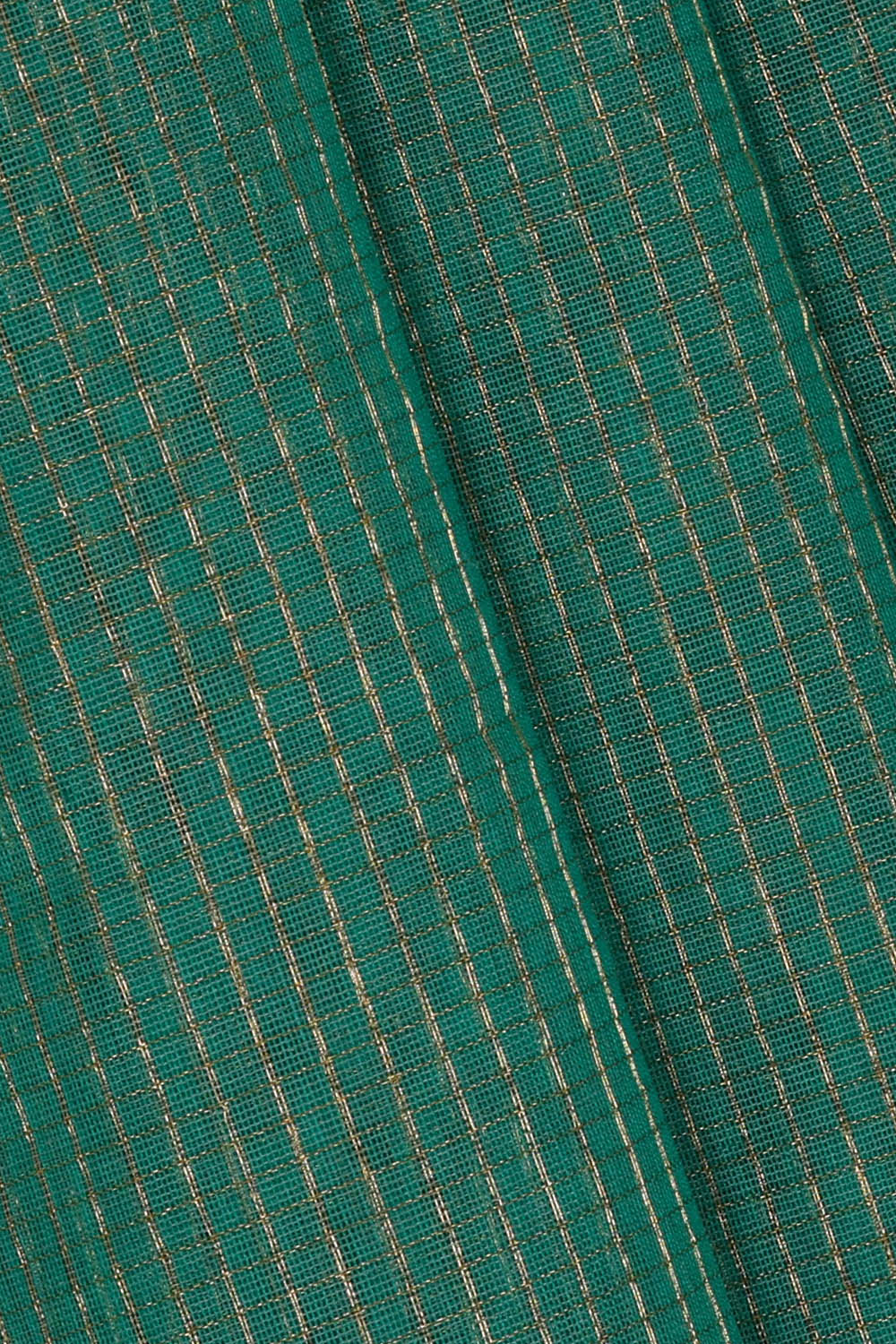 Image of Maheshwari Cotton Silk Emerald Green Saree
