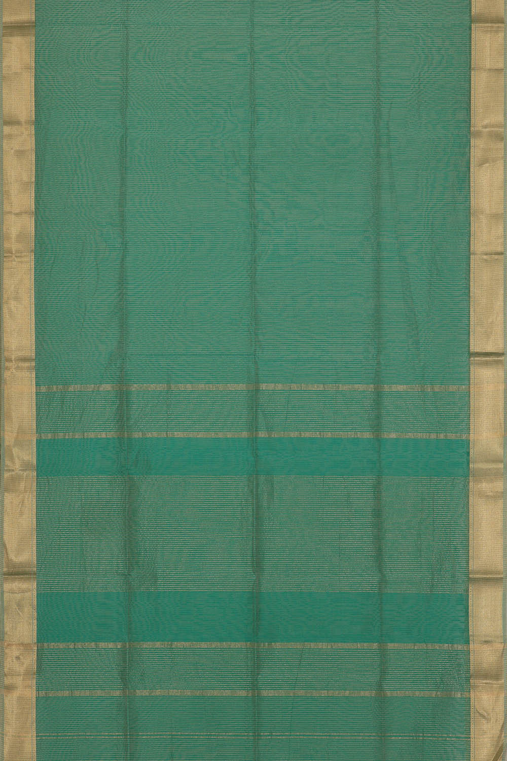 Image of Maheshwari Cotton Silk Emerald Green Saree