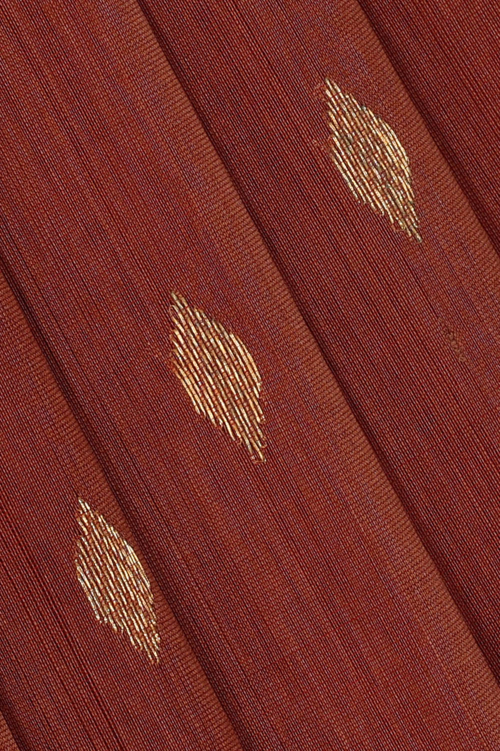 Image of Maheshwari Cotton Silk Brown Saree