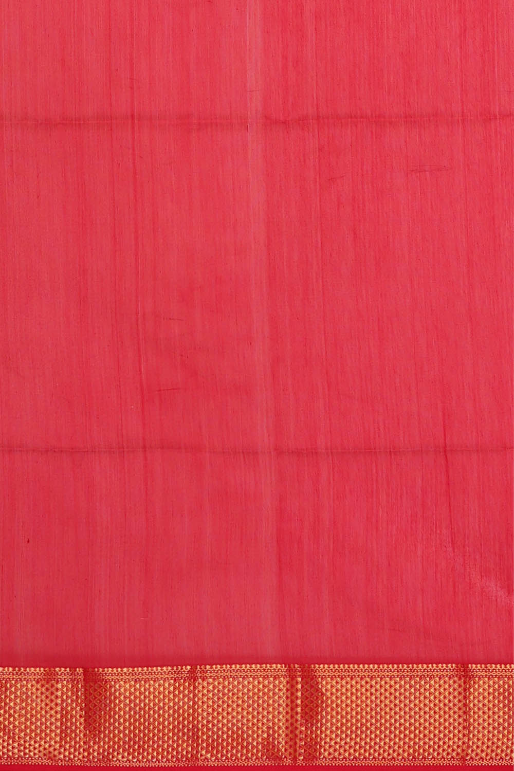 Image of Maheshwari Cotton Silk Orange Saree