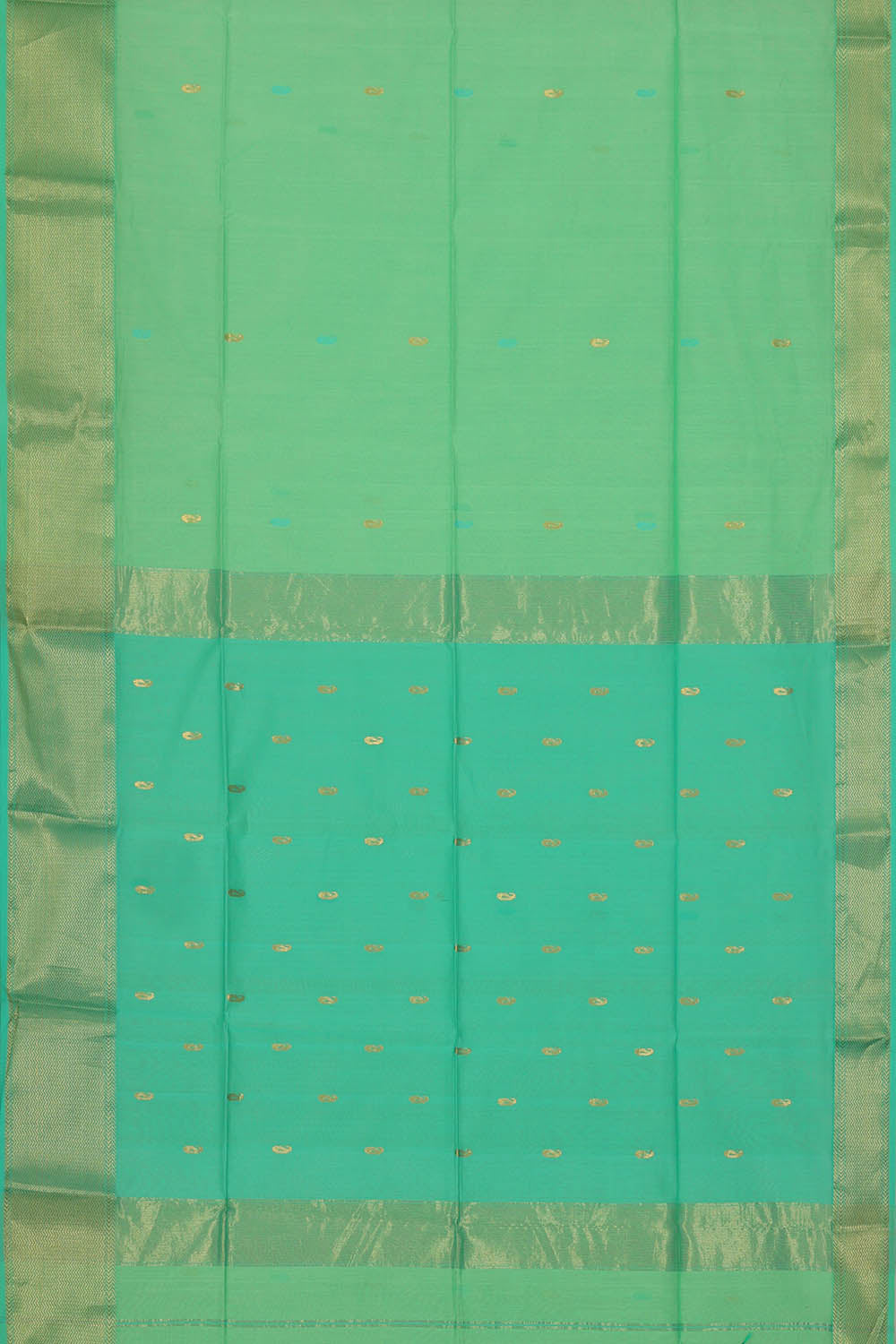 Image of Maheshwari Cotton Silk Sea Green Saree