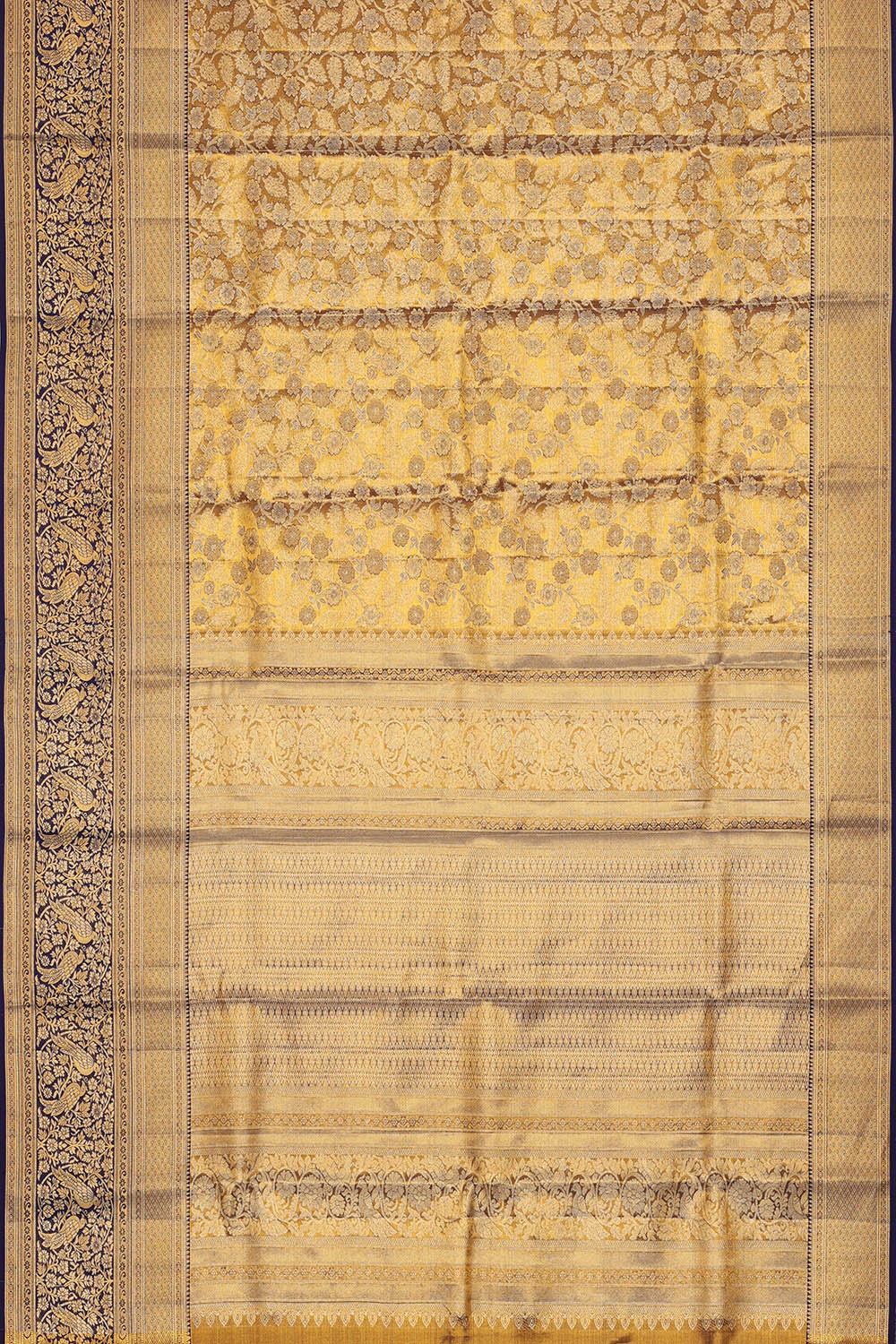 Image of Kanchipattu Gold Tissue Brocade Saree