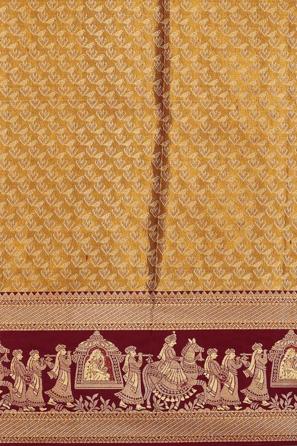 Image of Gold Kanchipattu Tissue Brocade Saree