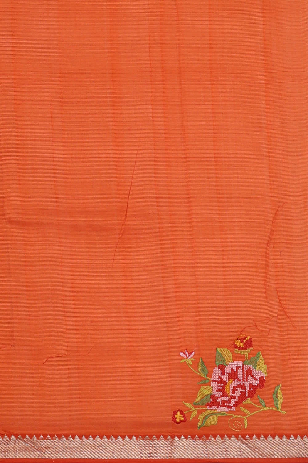 Image of Purple Mangalgiri Silk Saree