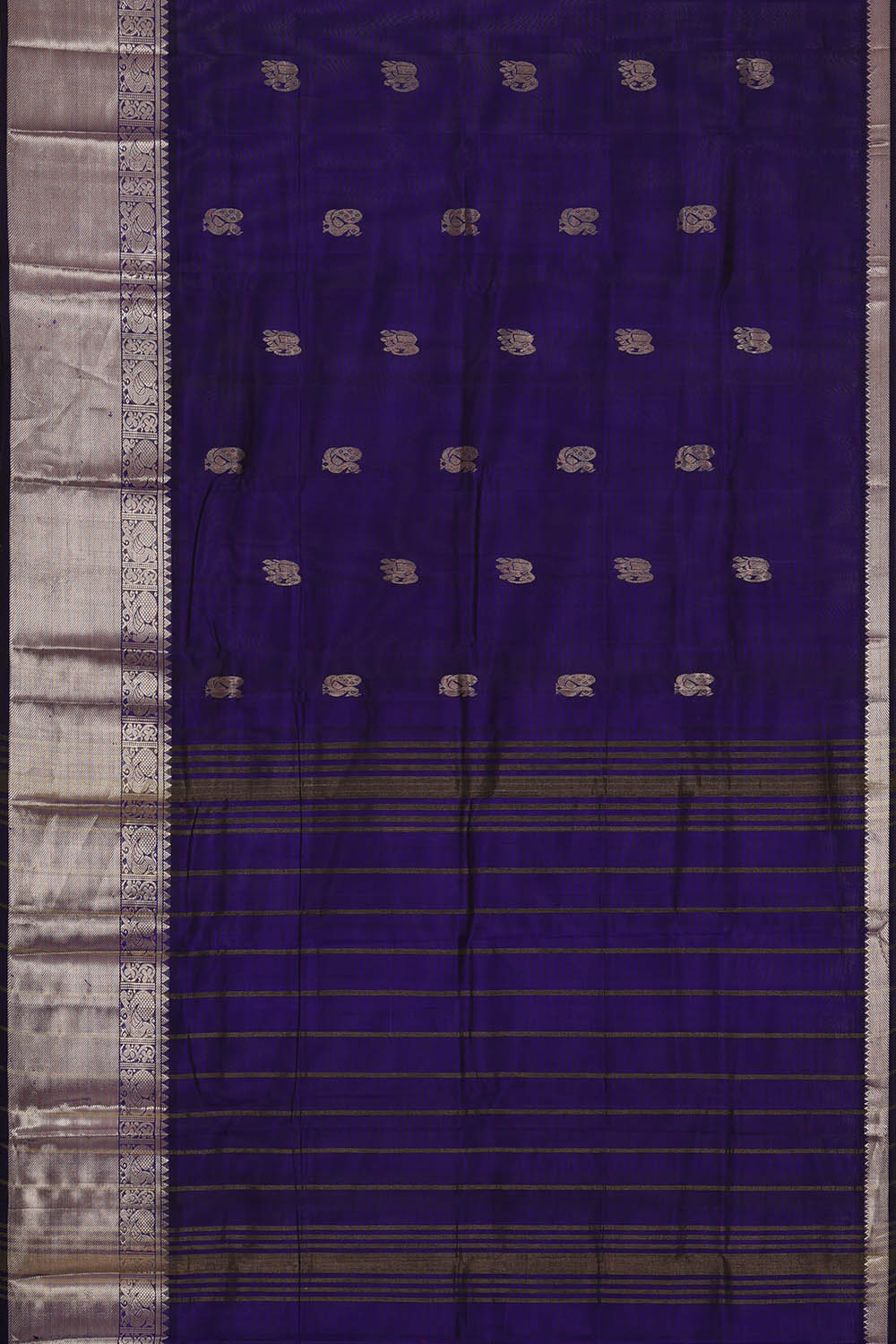 Image of Violet Mangalagiri Silk Saree