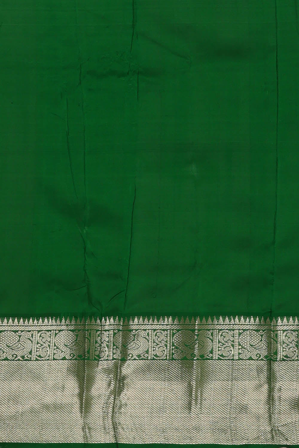 Image of Green Mangalagiri Silk Saree
