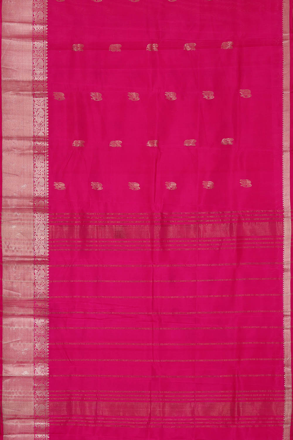 Image of Pink Mangalagiri Silk Saree