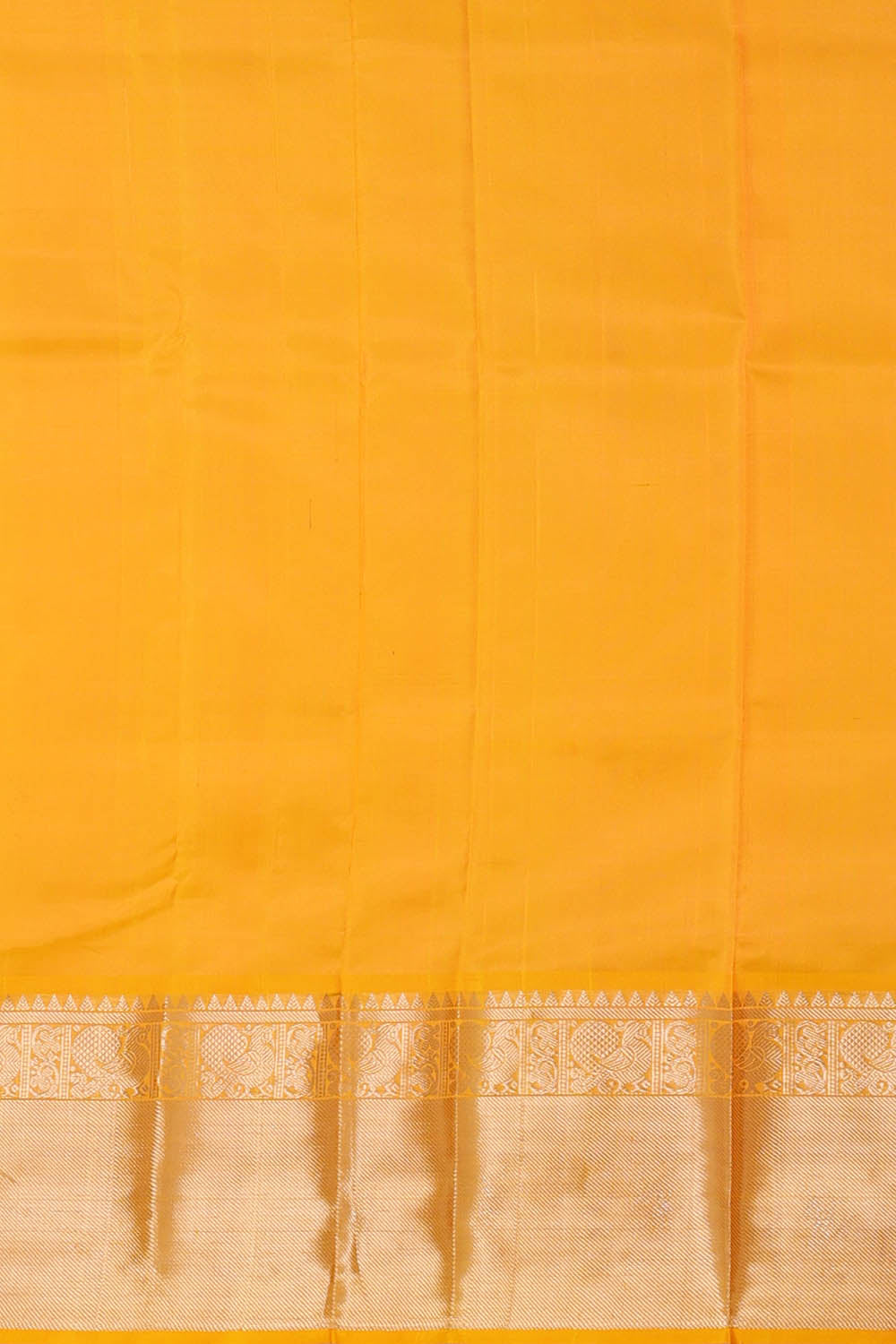 Image of Yellow Mangalagiri Silk Saree