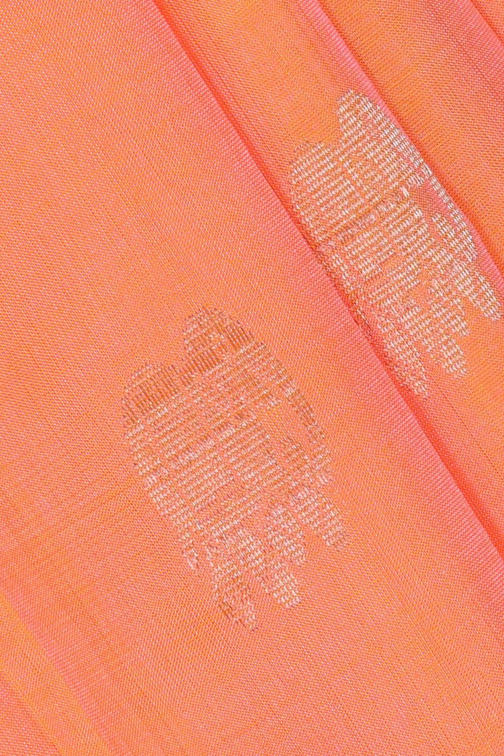 Image of Peach Mangalagiri Silk Saree