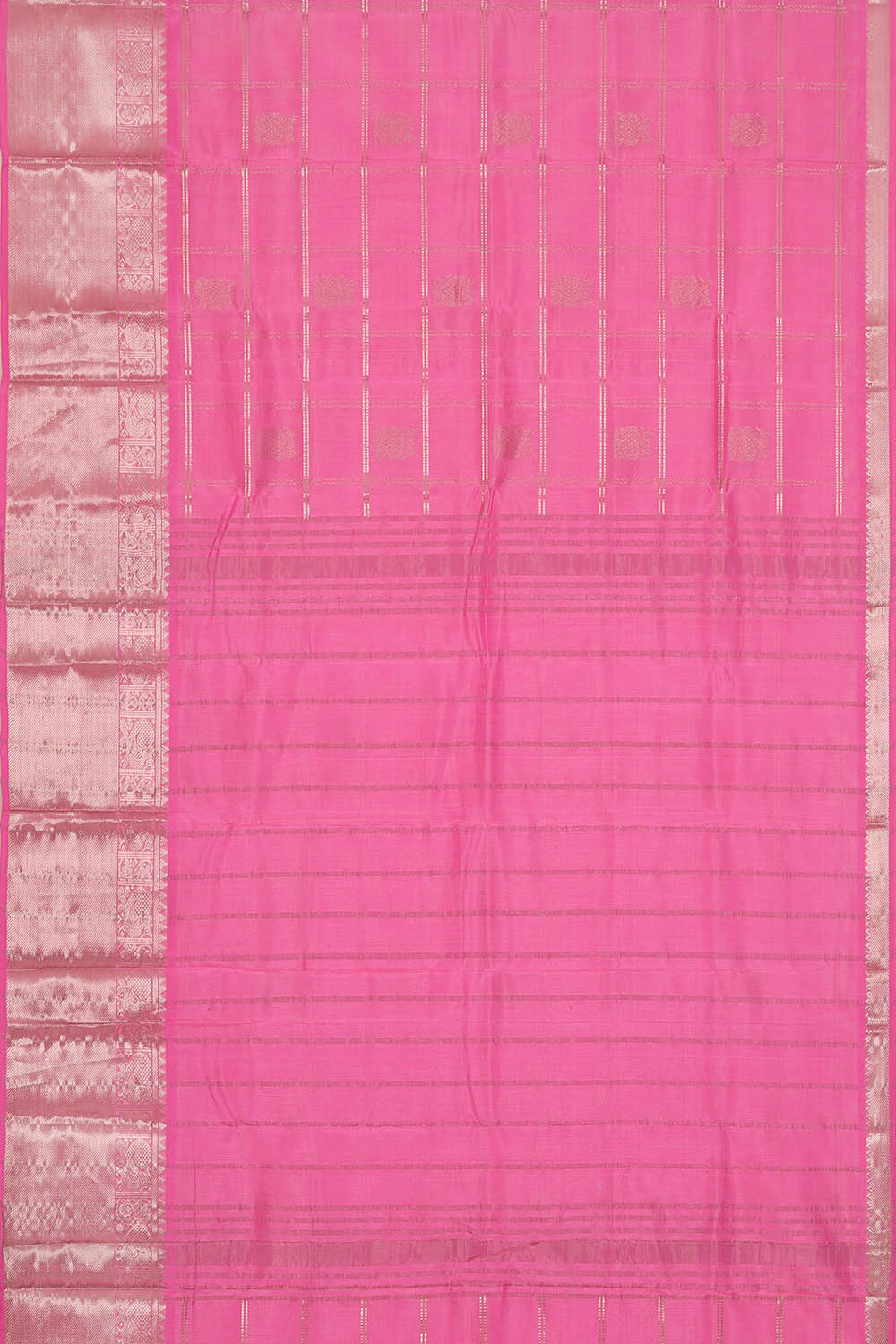 Image of Baby-Pink Mangalagiri Silk Saree