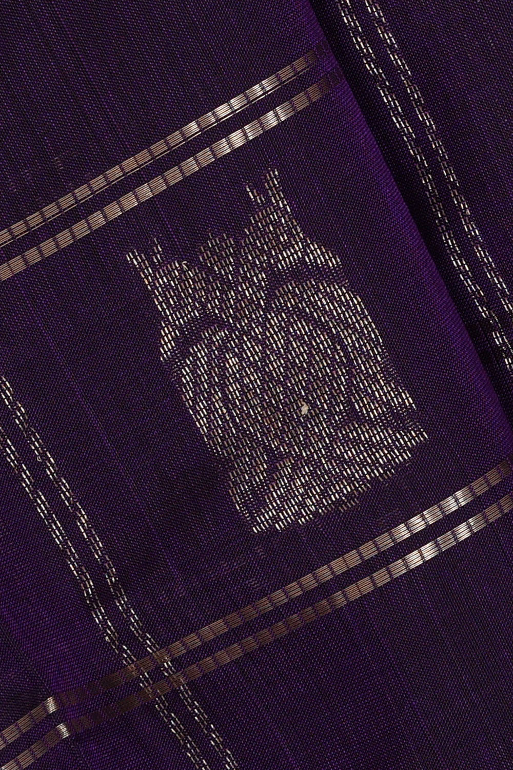 Image of Violet Mangalagiri Silk Saree