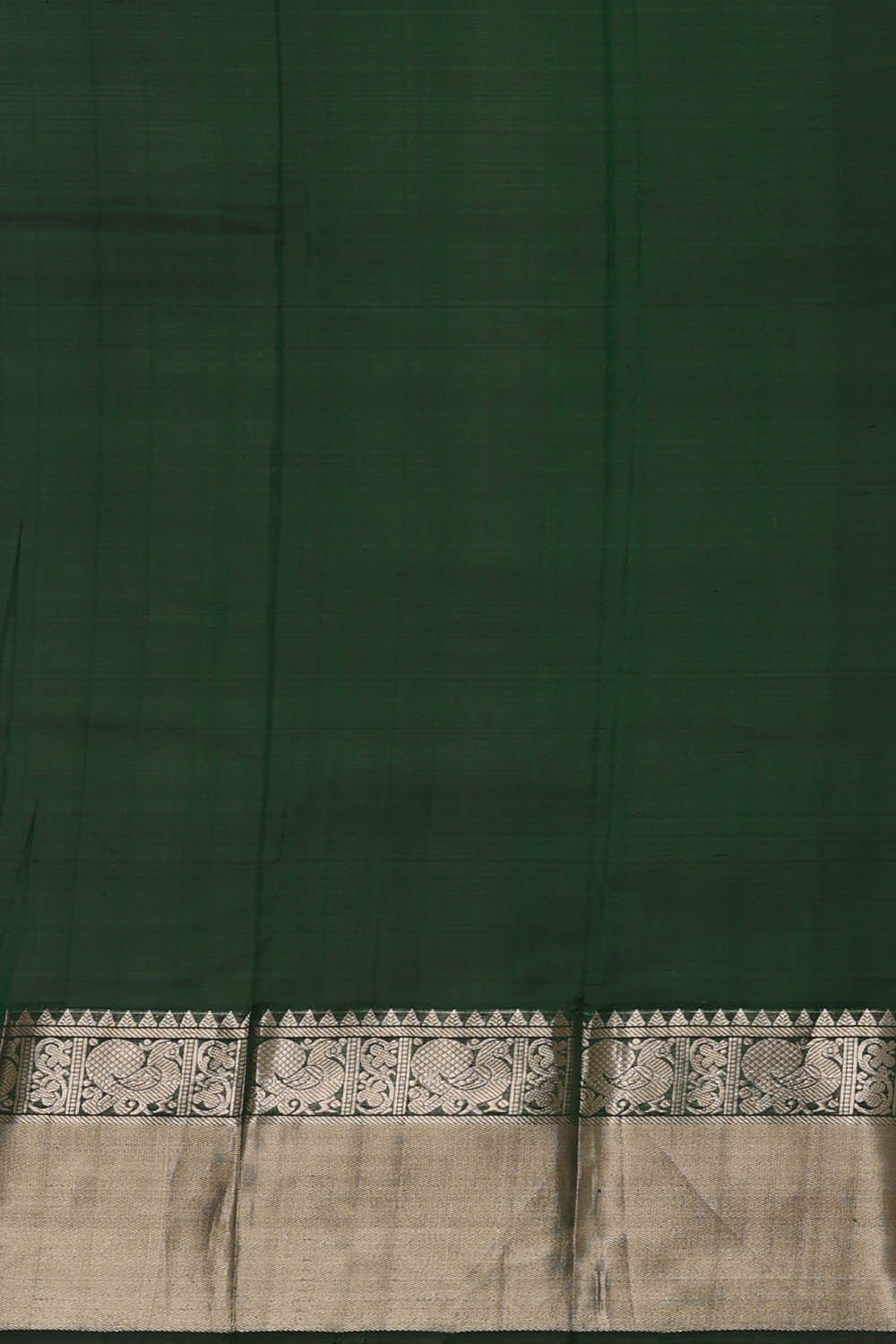 Image of Bottle-Green Mangalagiri Silk Saree