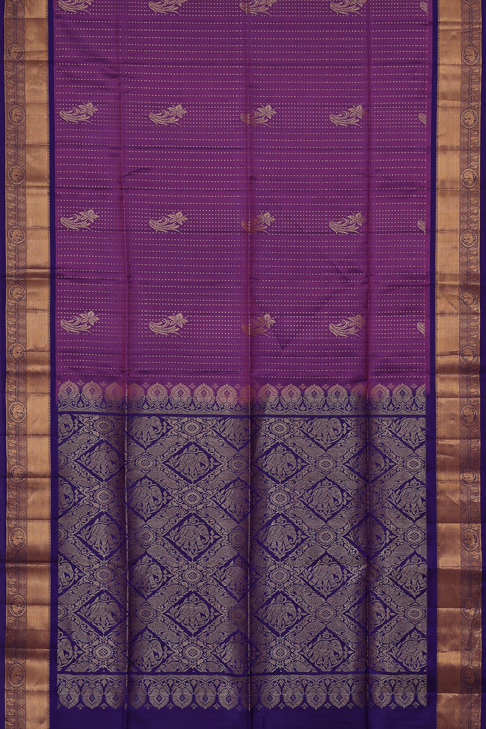 Image of Purple South Silk Saree