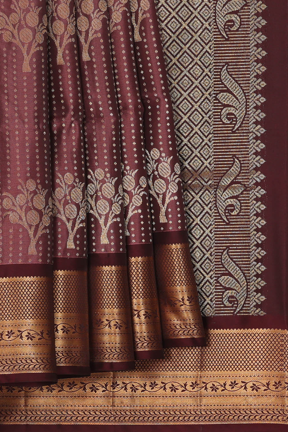 Image of Mauve South Silk Saree