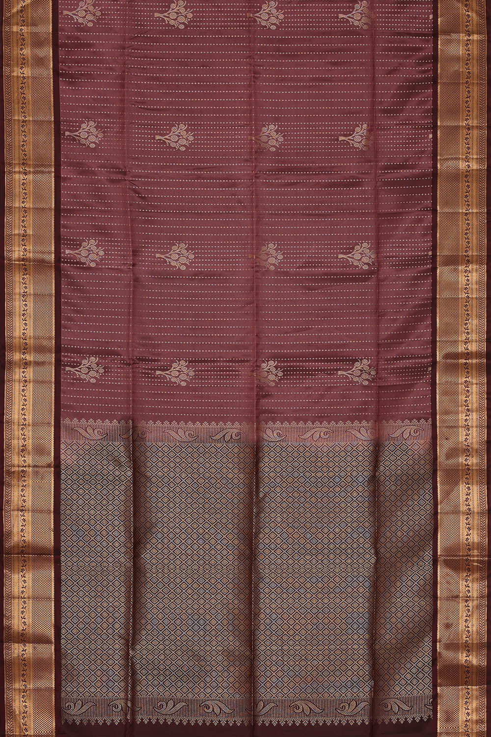 Image of Mauve South Silk Saree