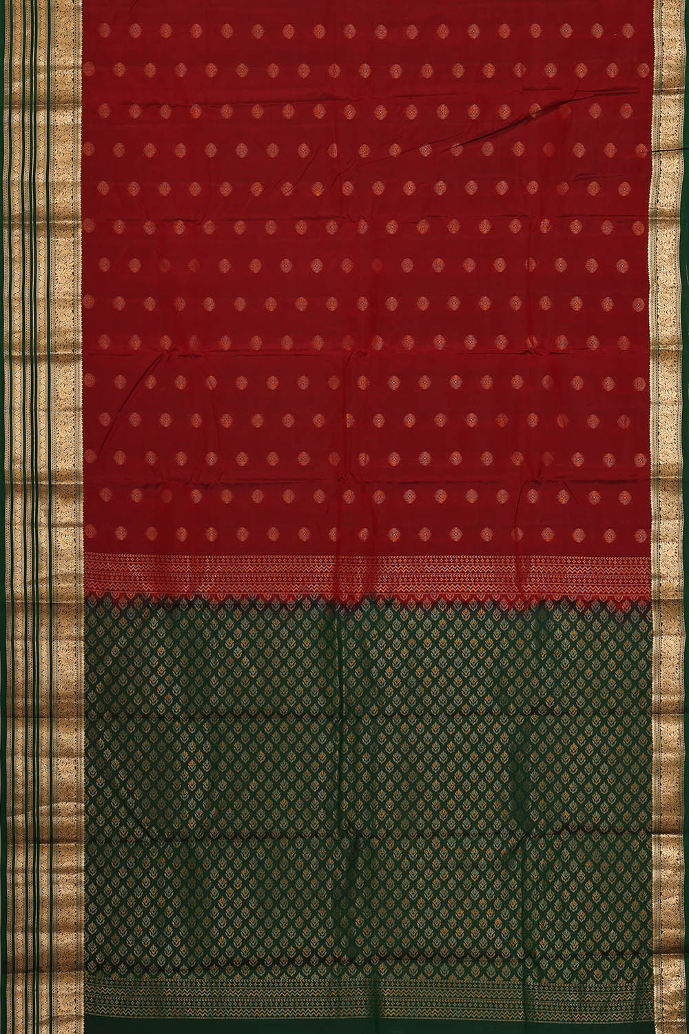 Image of Red South Silk Saree