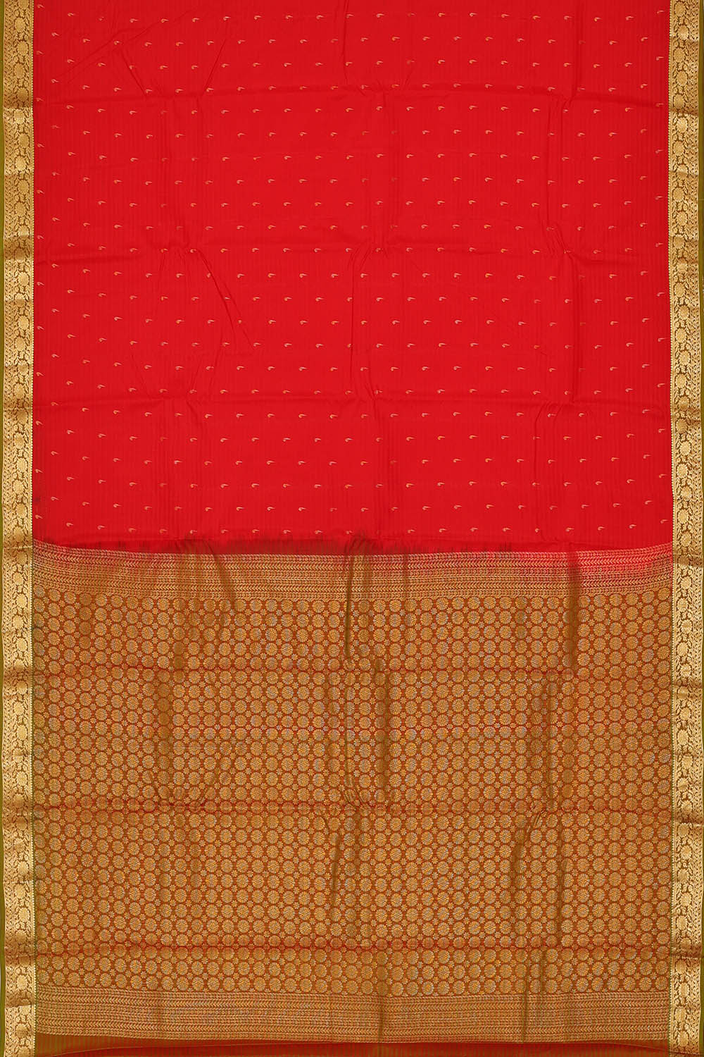 Image of Red South Silk Saree