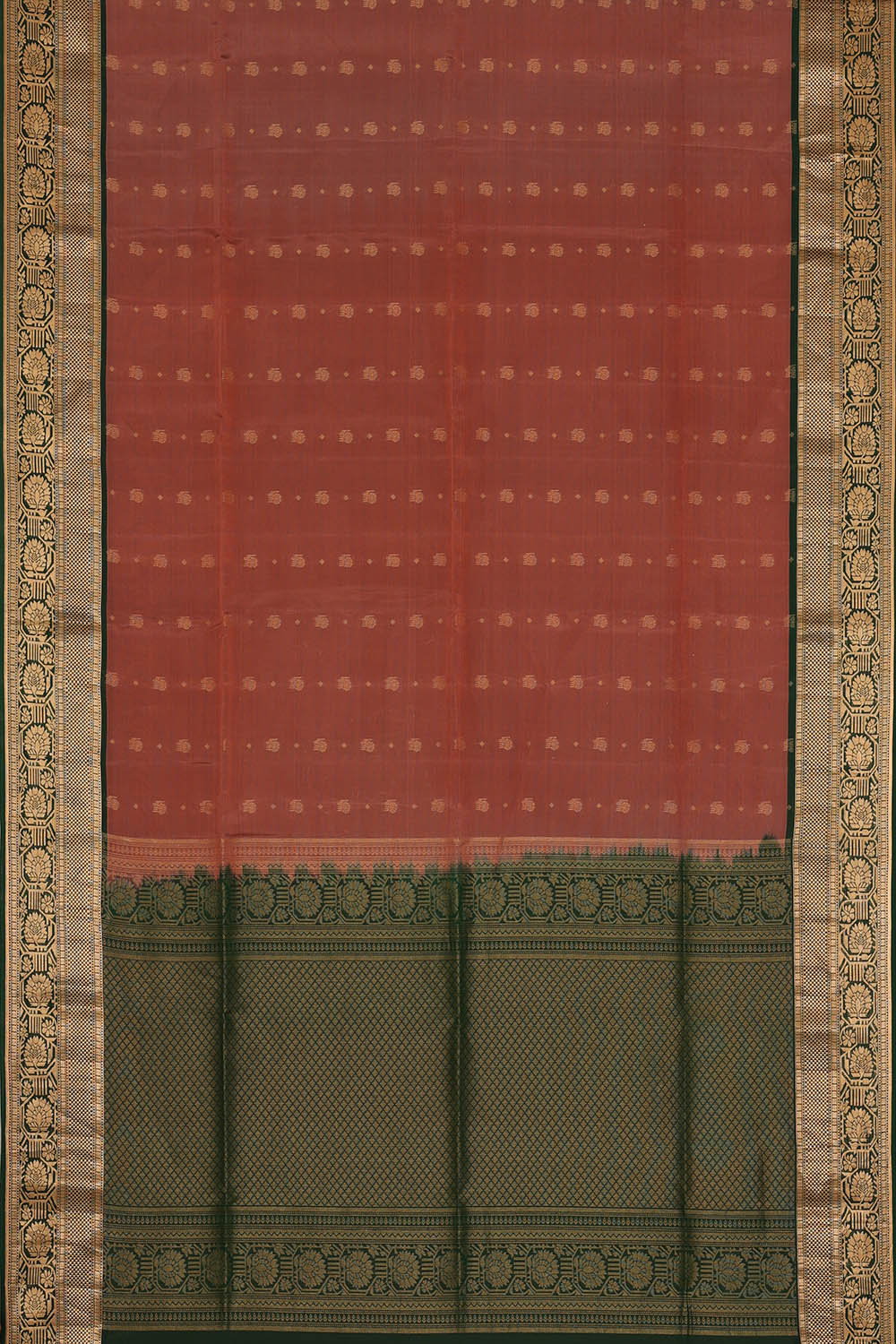 Image of Rosewood Pink South Silk Saree