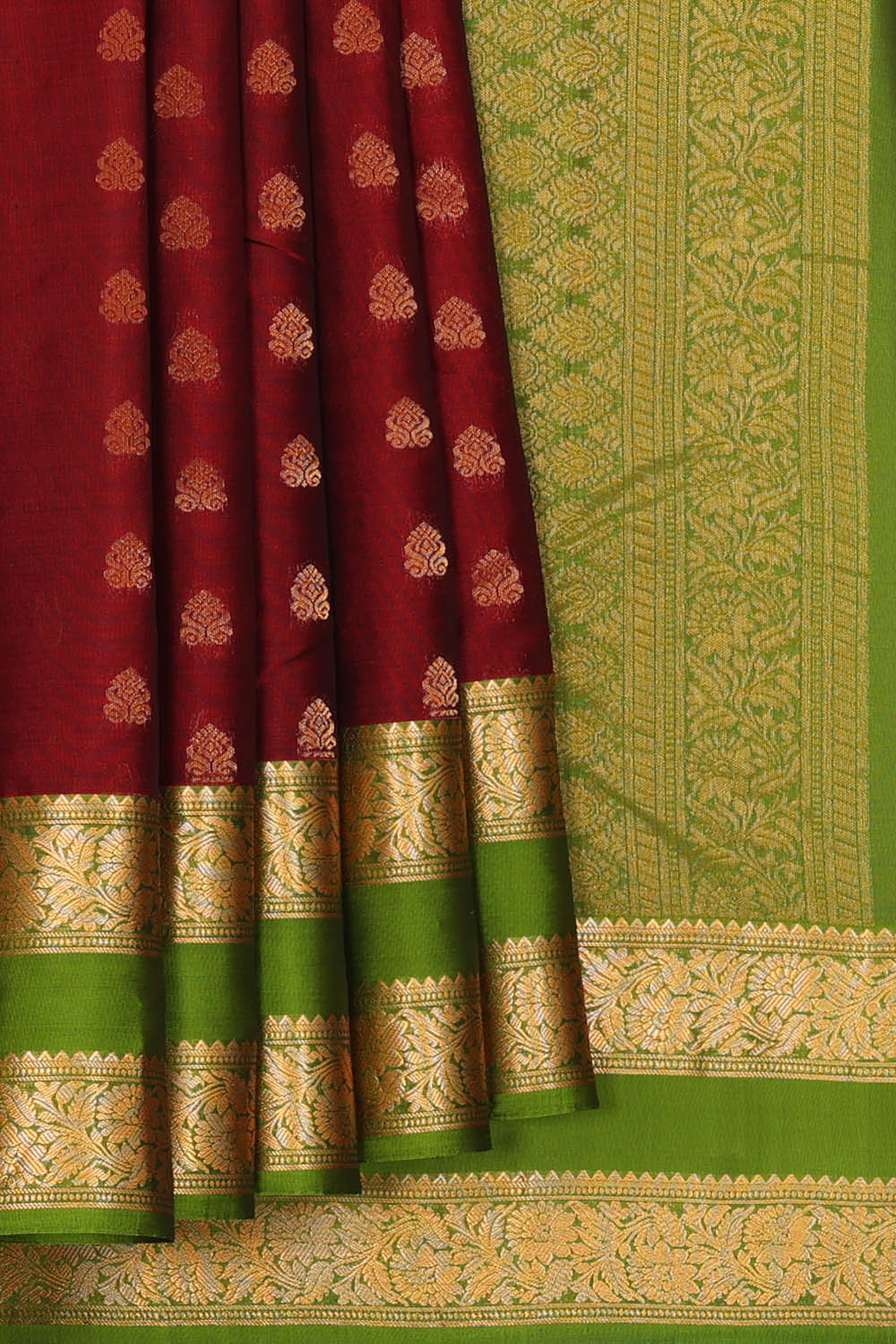 Image of Maroon South Silk Saree