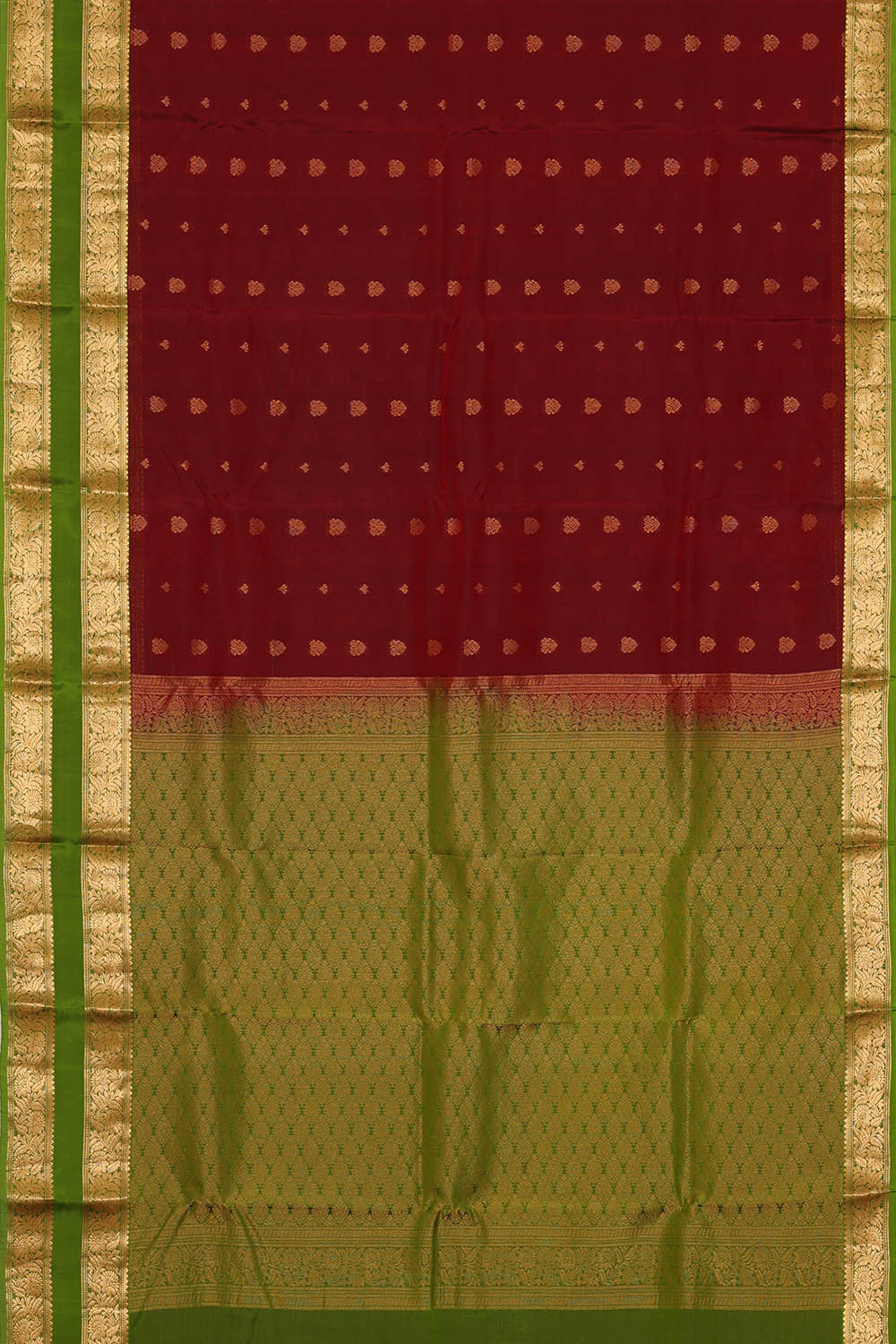 Image of Maroon South Silk Saree