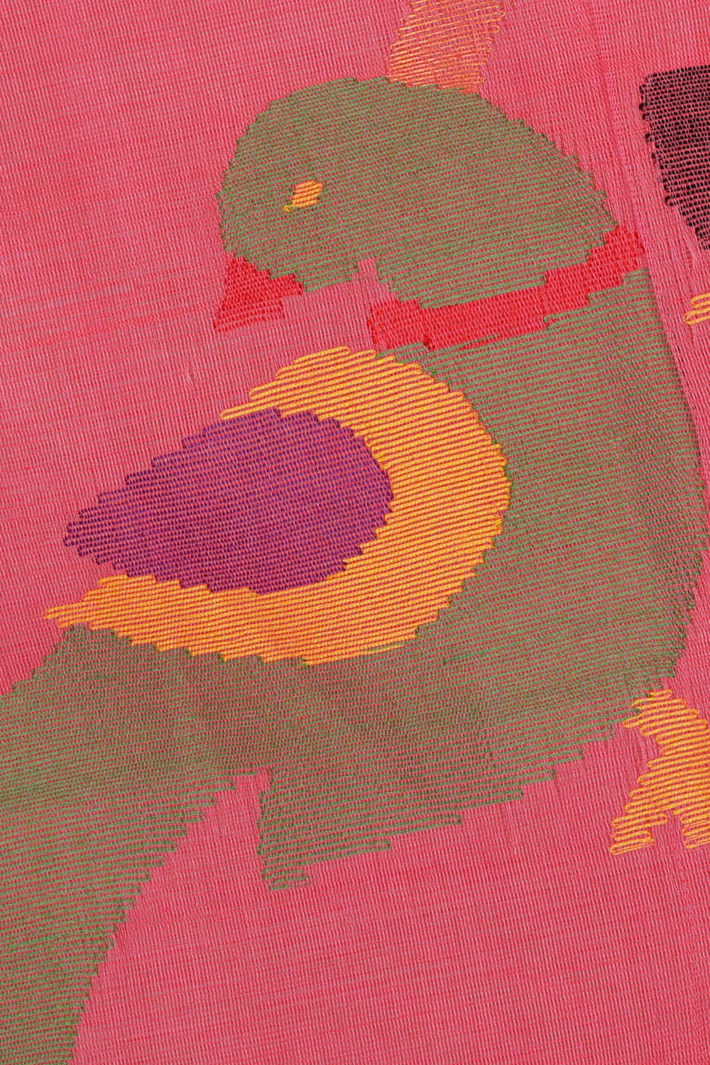 Image of Pink Ponduru Cotton Saree
