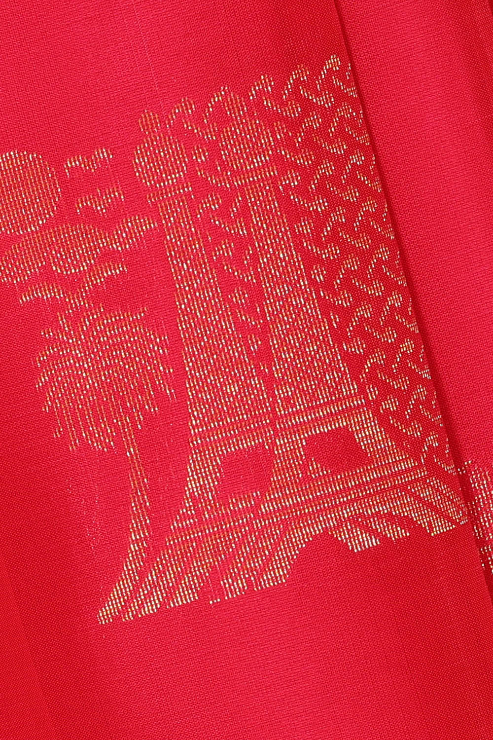 Image of Fuchsia-Pink South Silk Saree