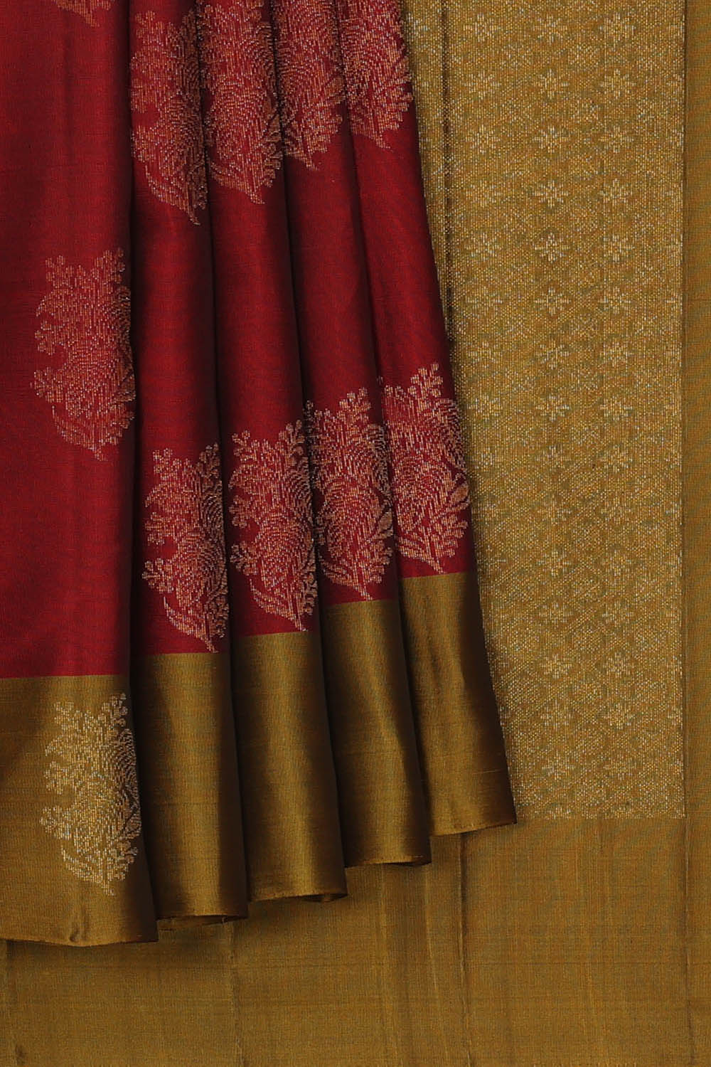 Image of Maroon South Silk Saree