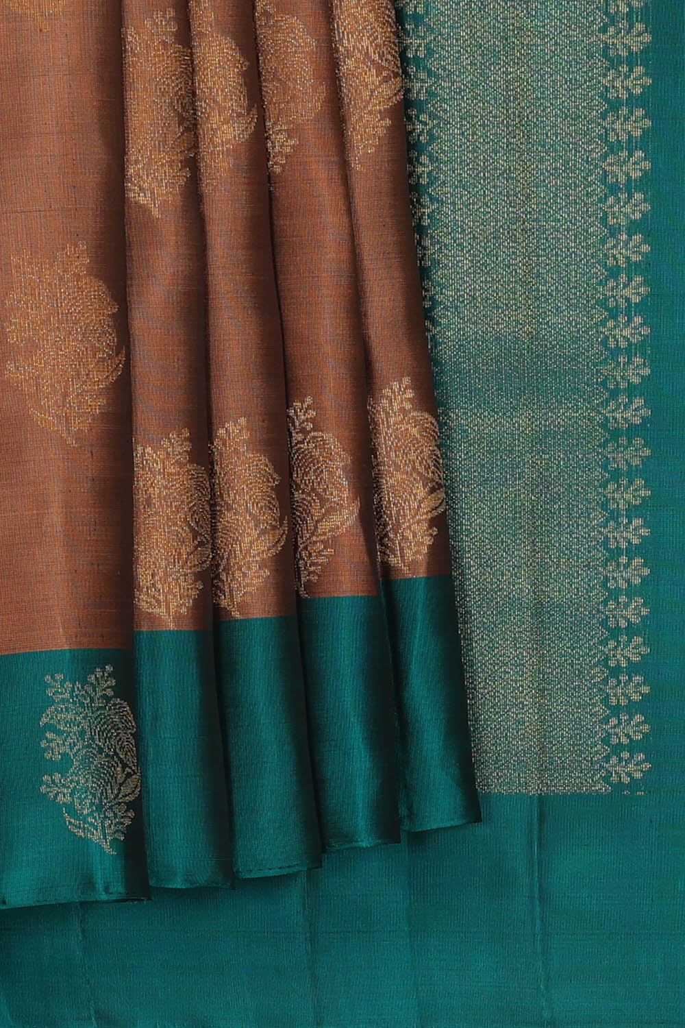 Image of Brown South Silk Saree