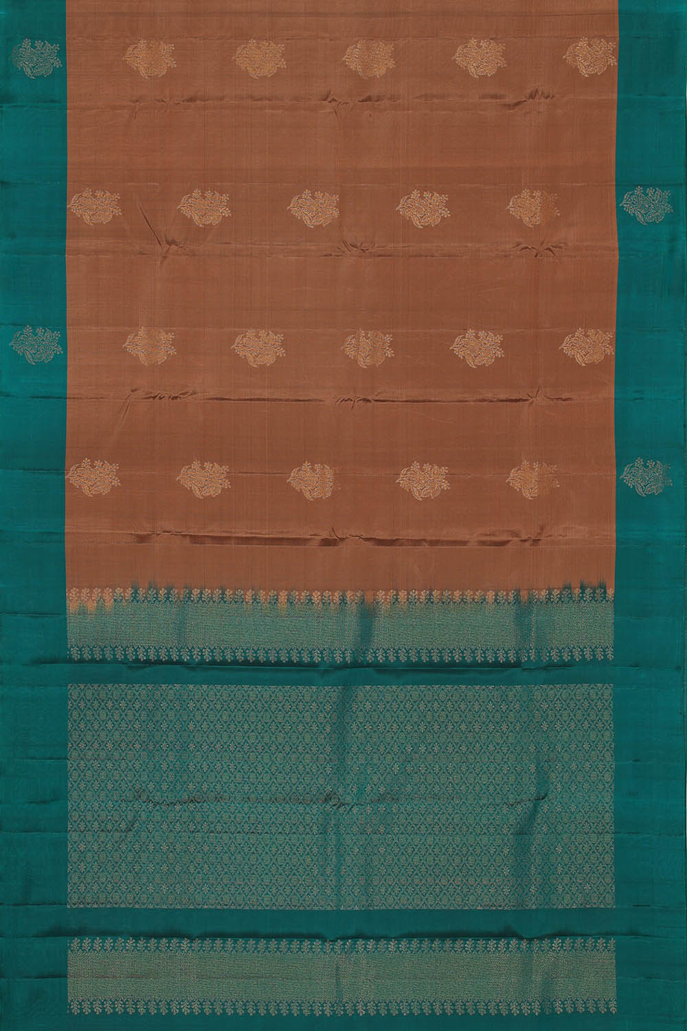 Image of Brown South Silk Saree