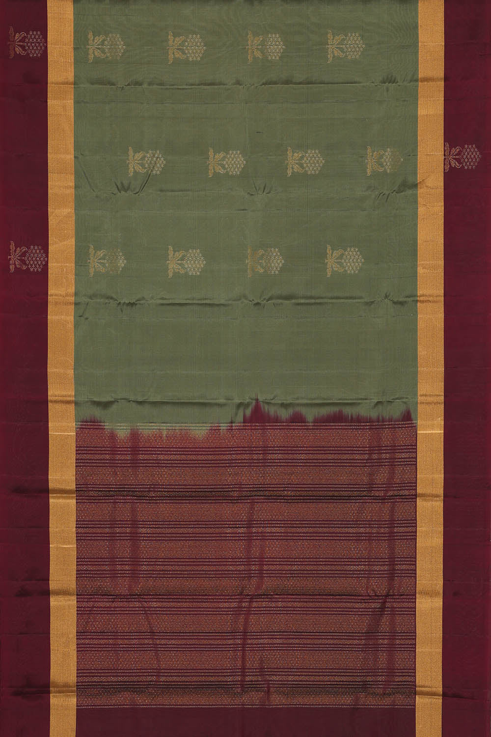 Image of Grey South Silk Saree