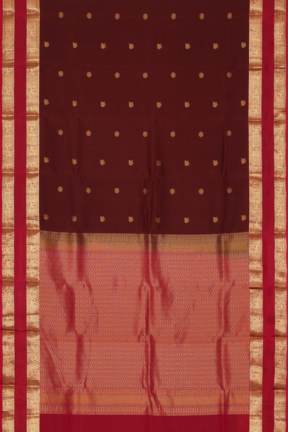 Image of Coffee Brown South Silk Saree