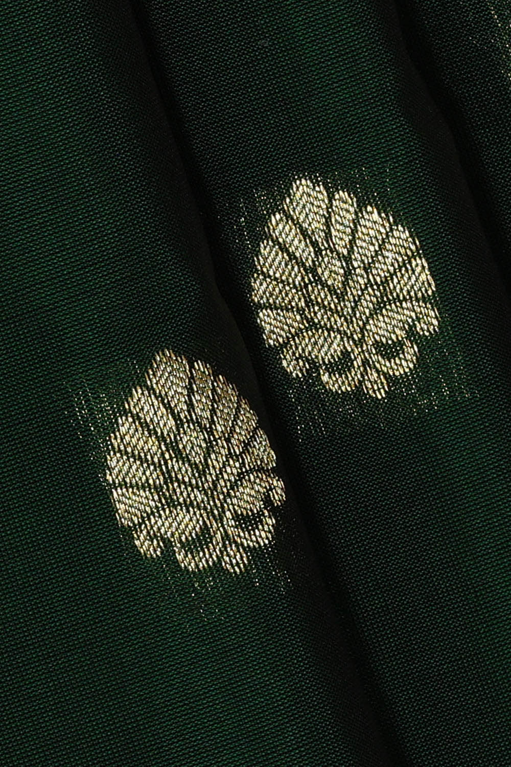 Image of Bottle Green South Silk Saree