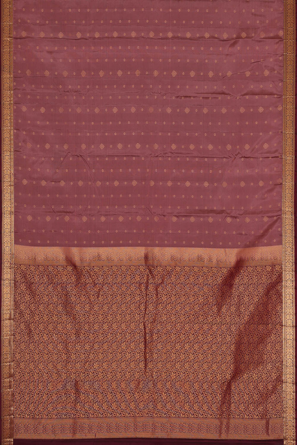 Image of Mauve-purple South Silk Saree