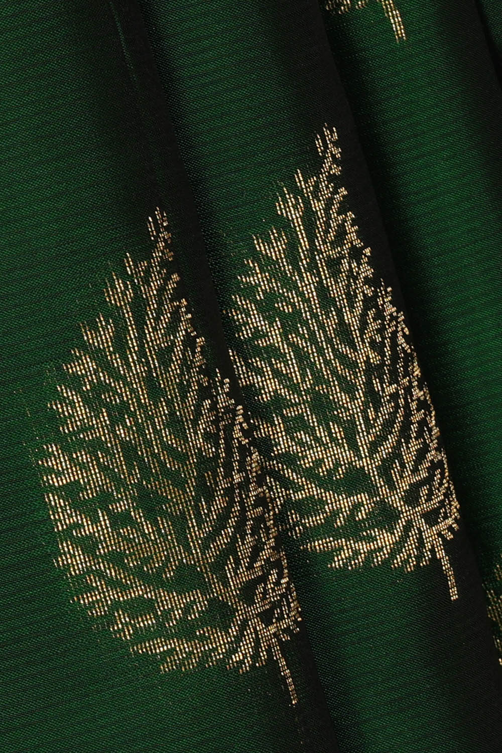 Image of Bottle-Green South Silk Saree