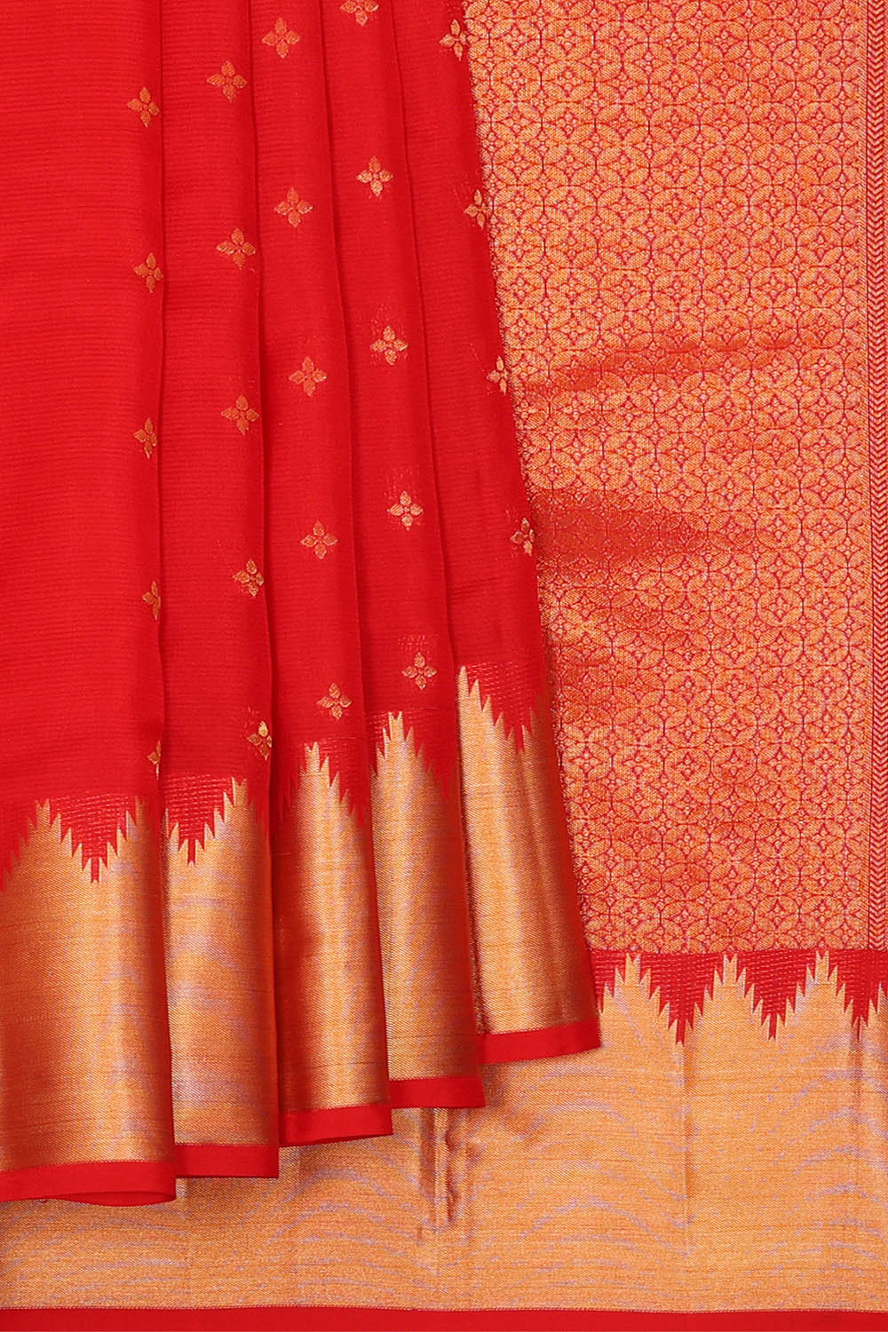 Image of Red South Silk Saree