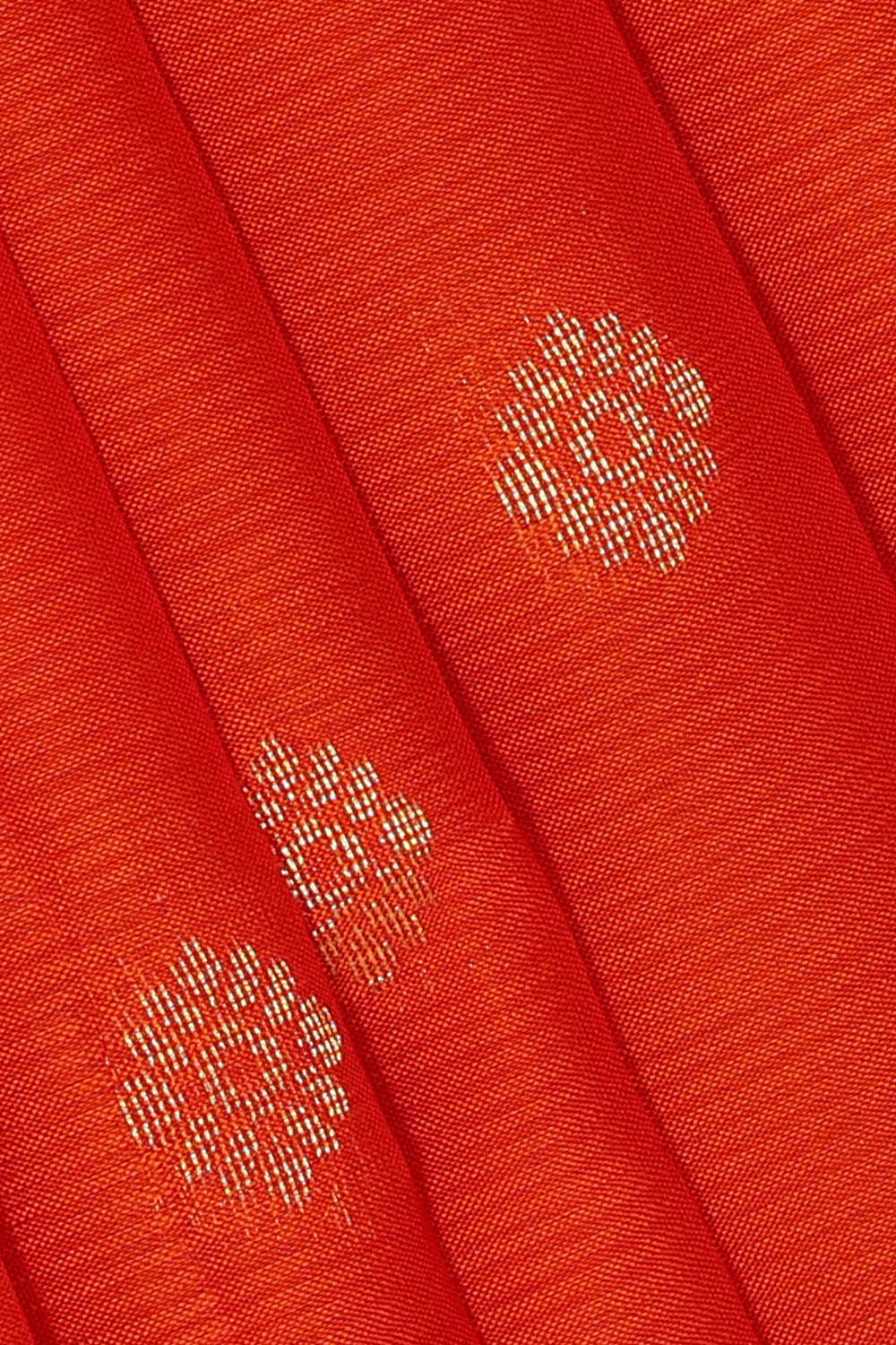 Image of Orange South Silk Saree