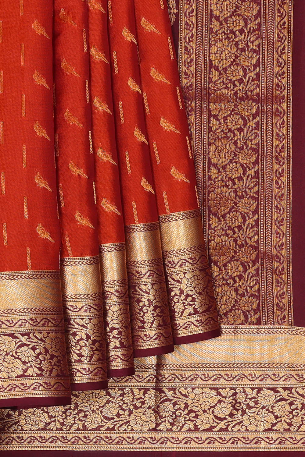 Image of Red South Silk Saree
