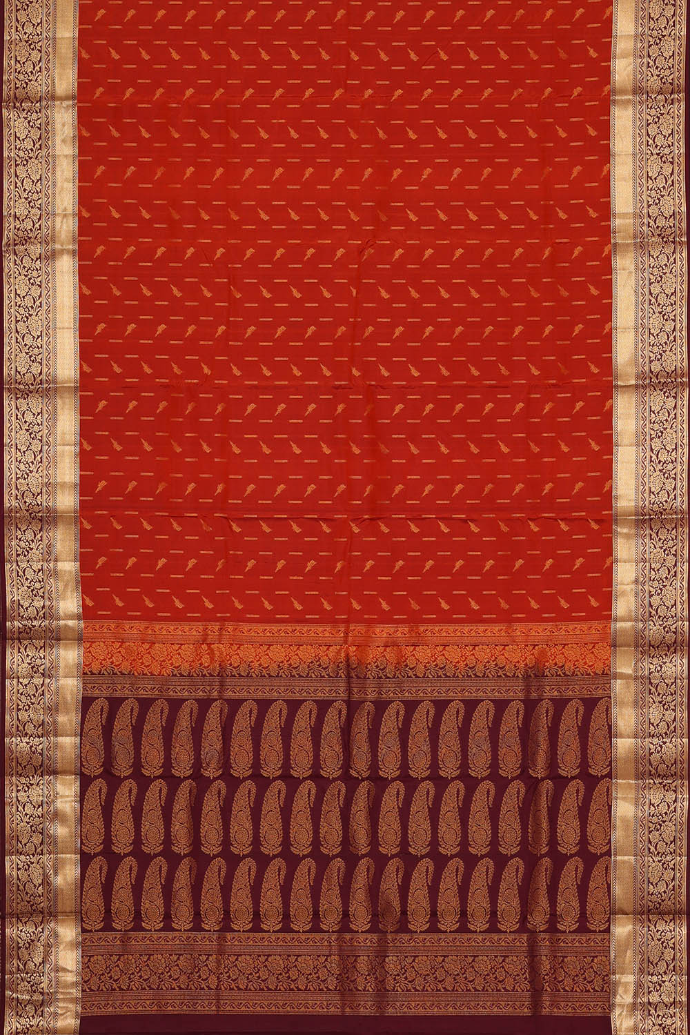 Image of Red South Silk Saree