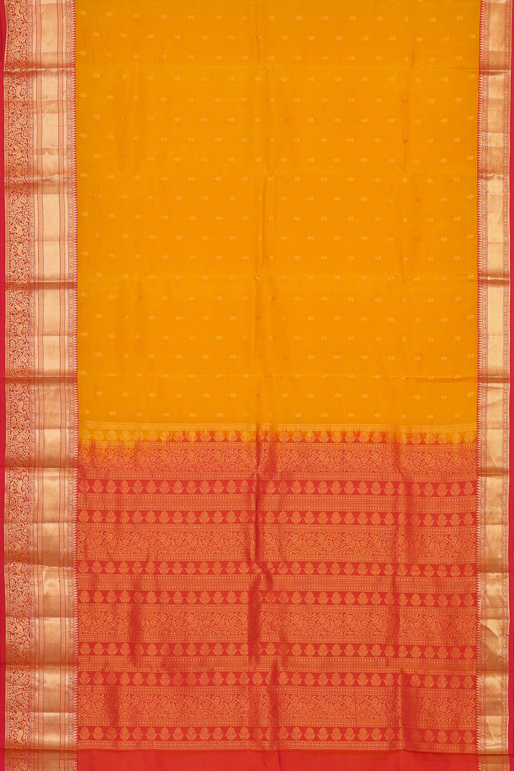 Image of Yellow South Silk Saree