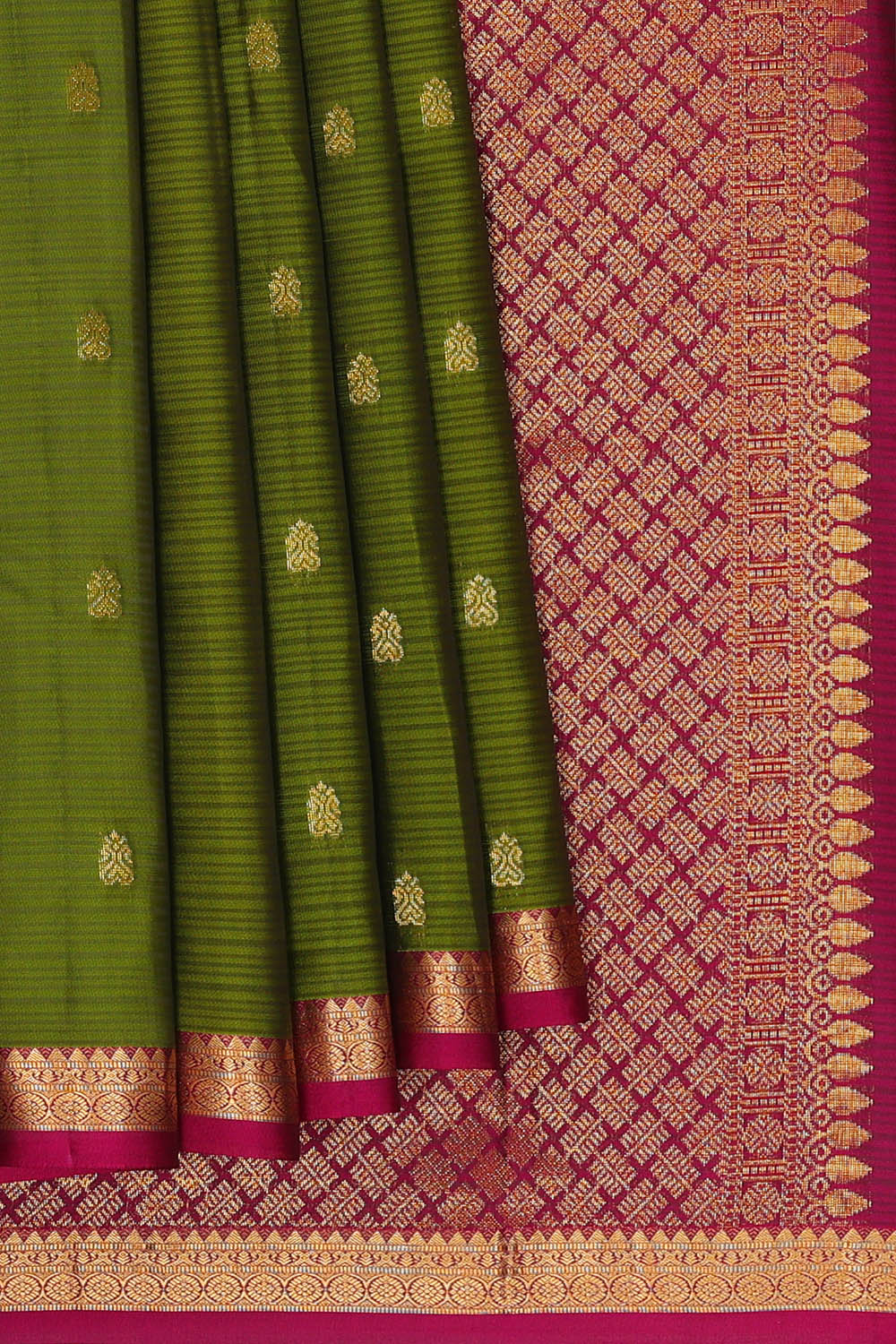 Image of Green South Silk Saree