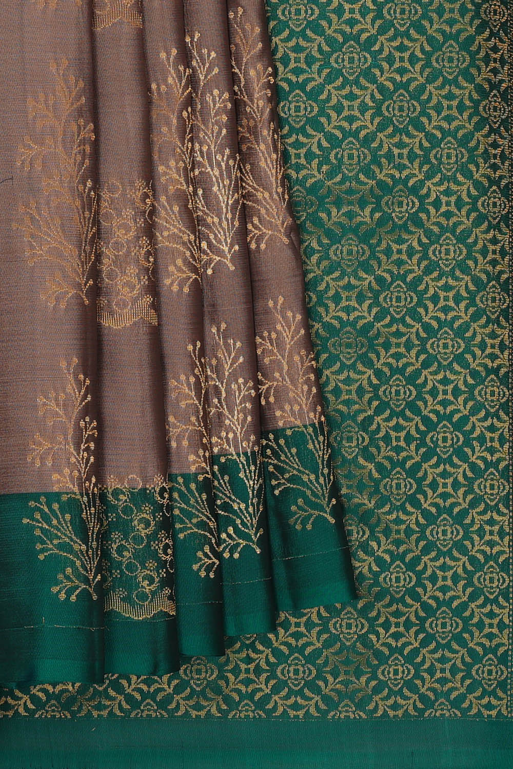 Image of Grey South Silk Saree