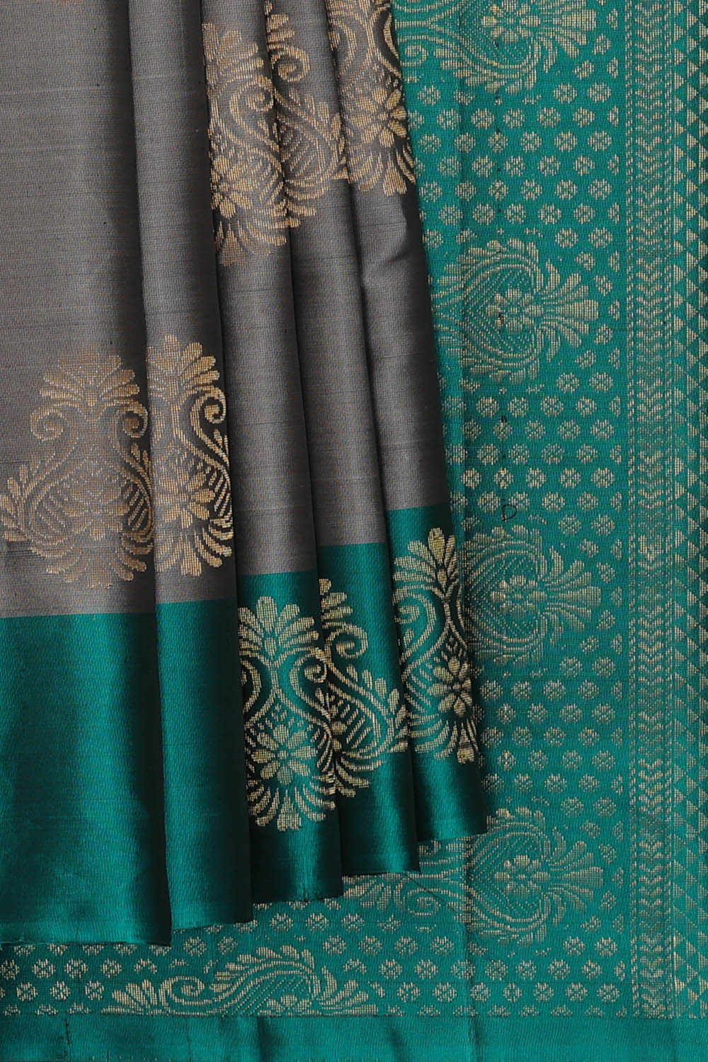Image of Grey South Silk Saree