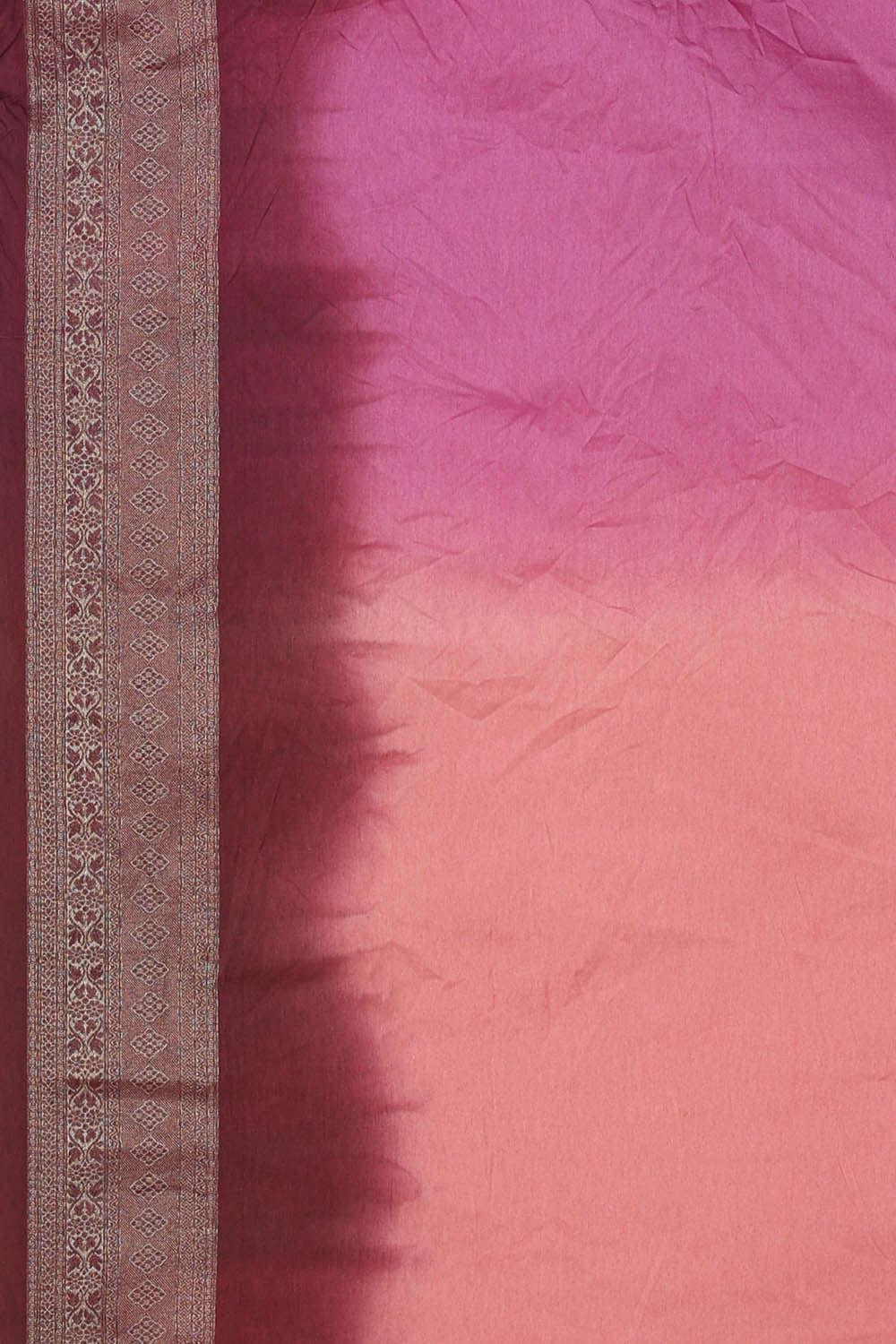 Image of Purple Silk Embroidery Saree