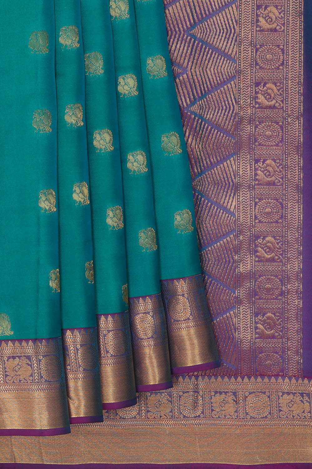 Image of Blue South Silk Saree