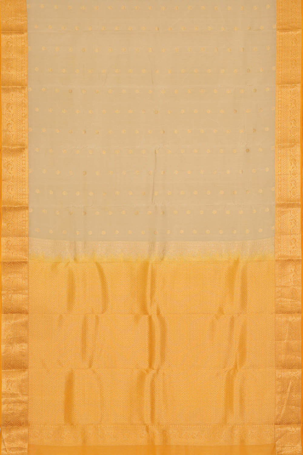Image of Off-white South Silk Saree