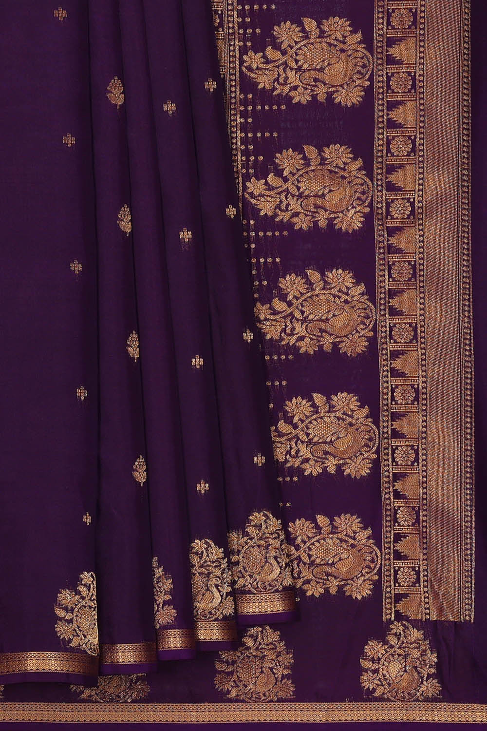 Image of Purple South Silk Saree