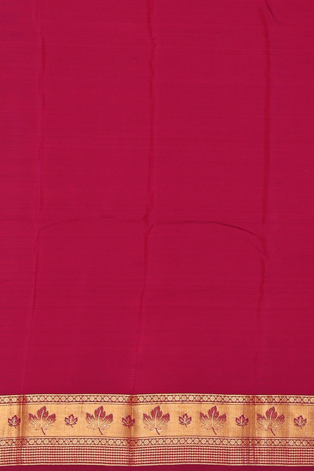 Image of Coral-Orange South Silk Saree
