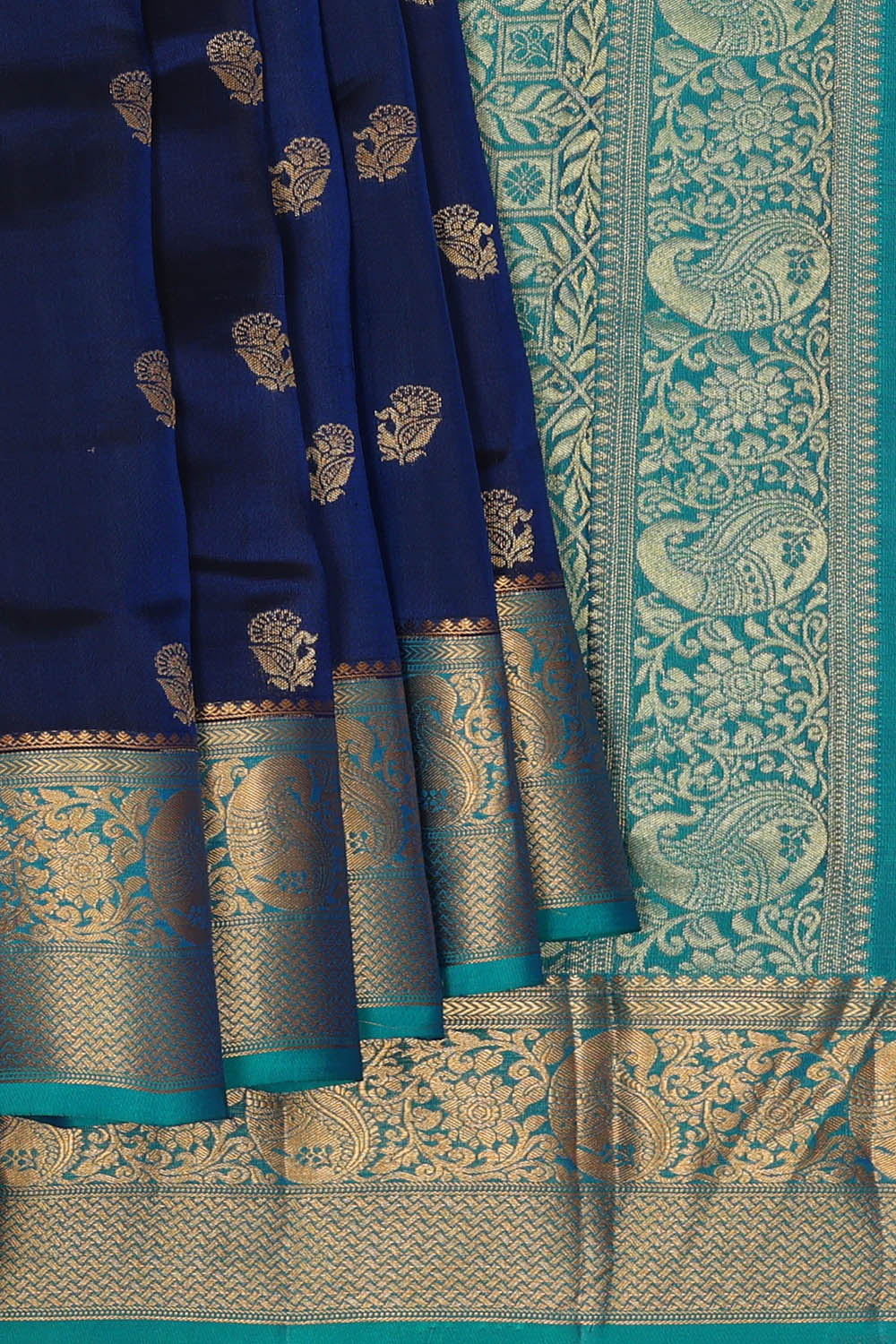 Image of Royal Blue South Silk Saree
