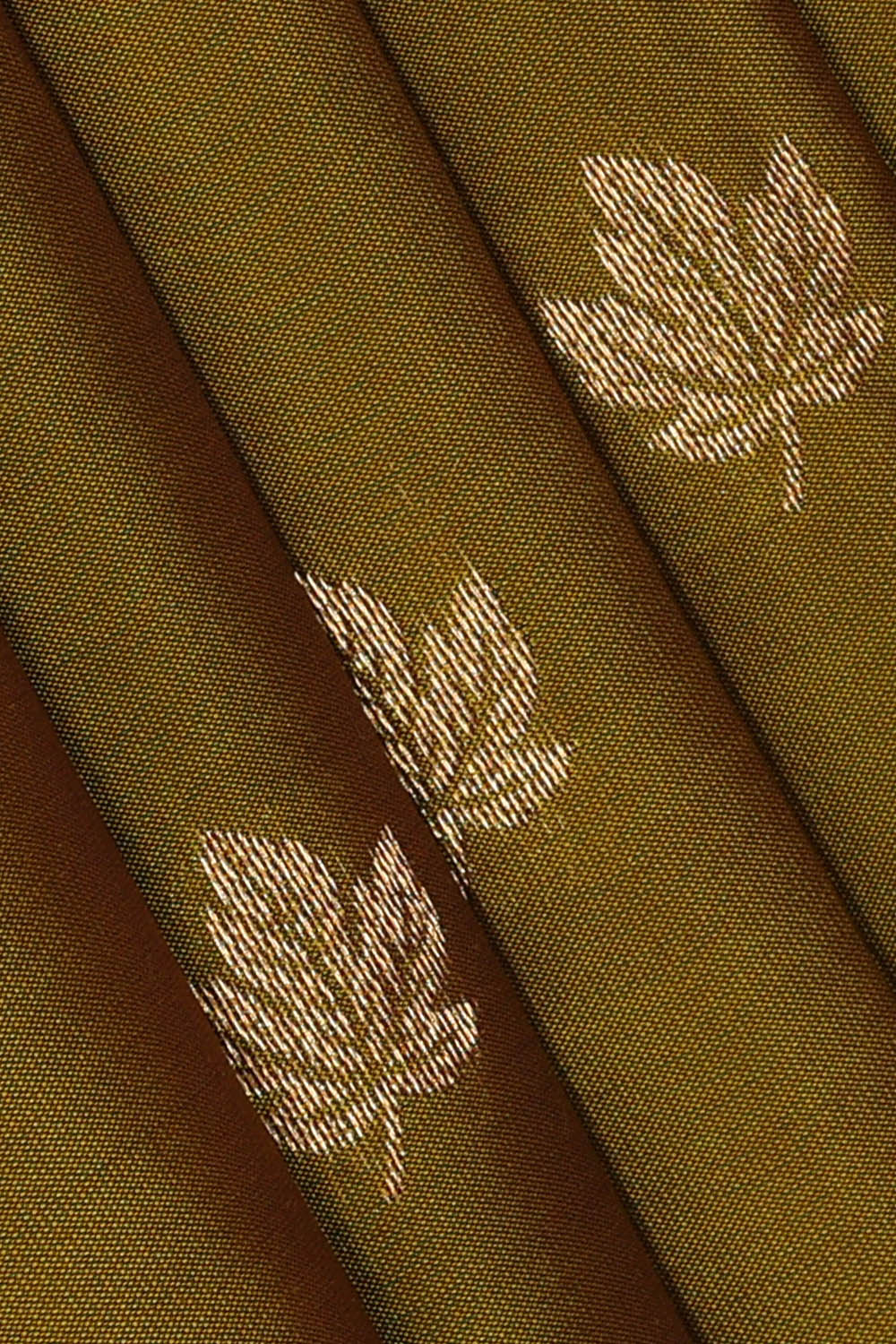 Image of Moss-Green South Silk Saree