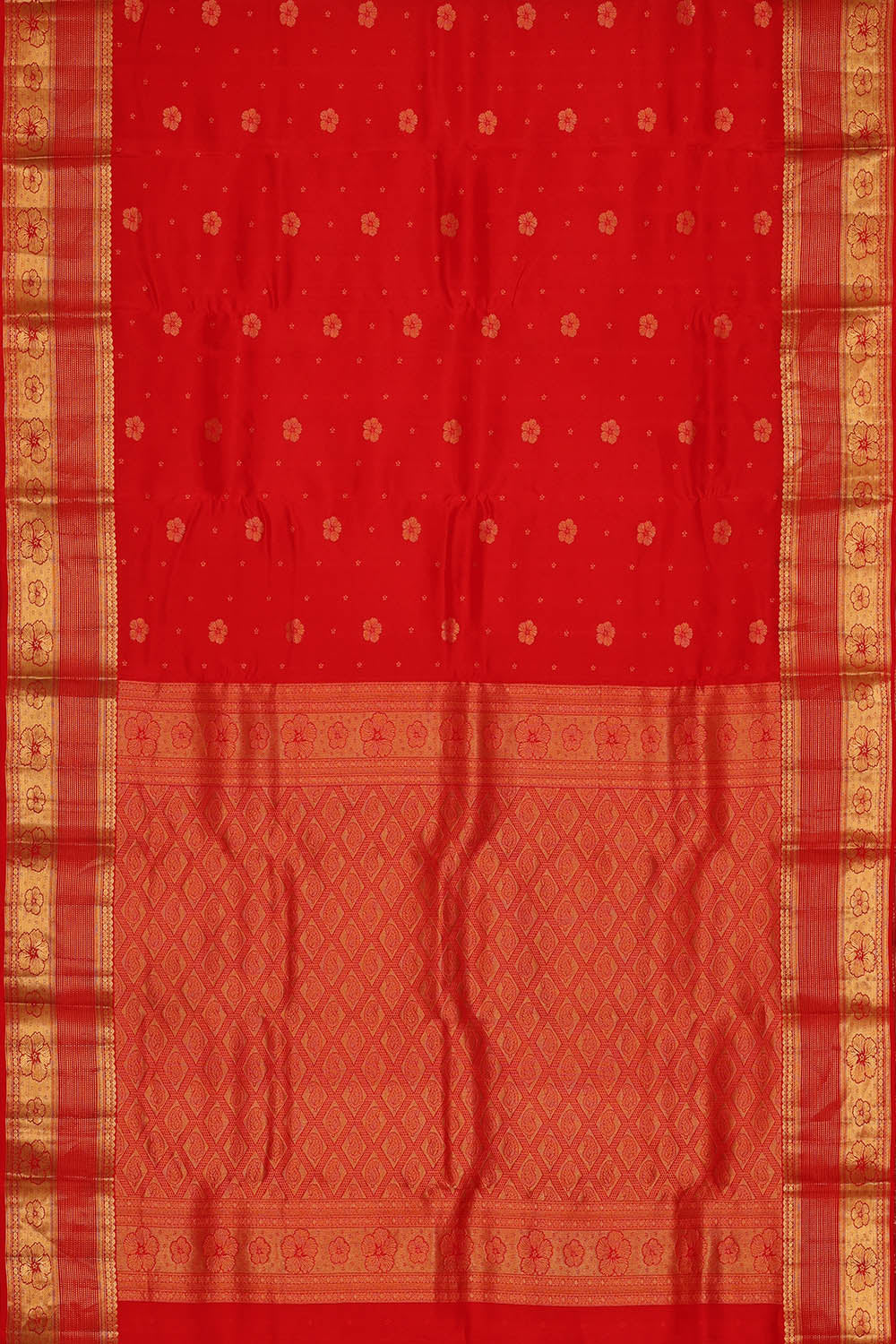 Image of Red South Silk Saree